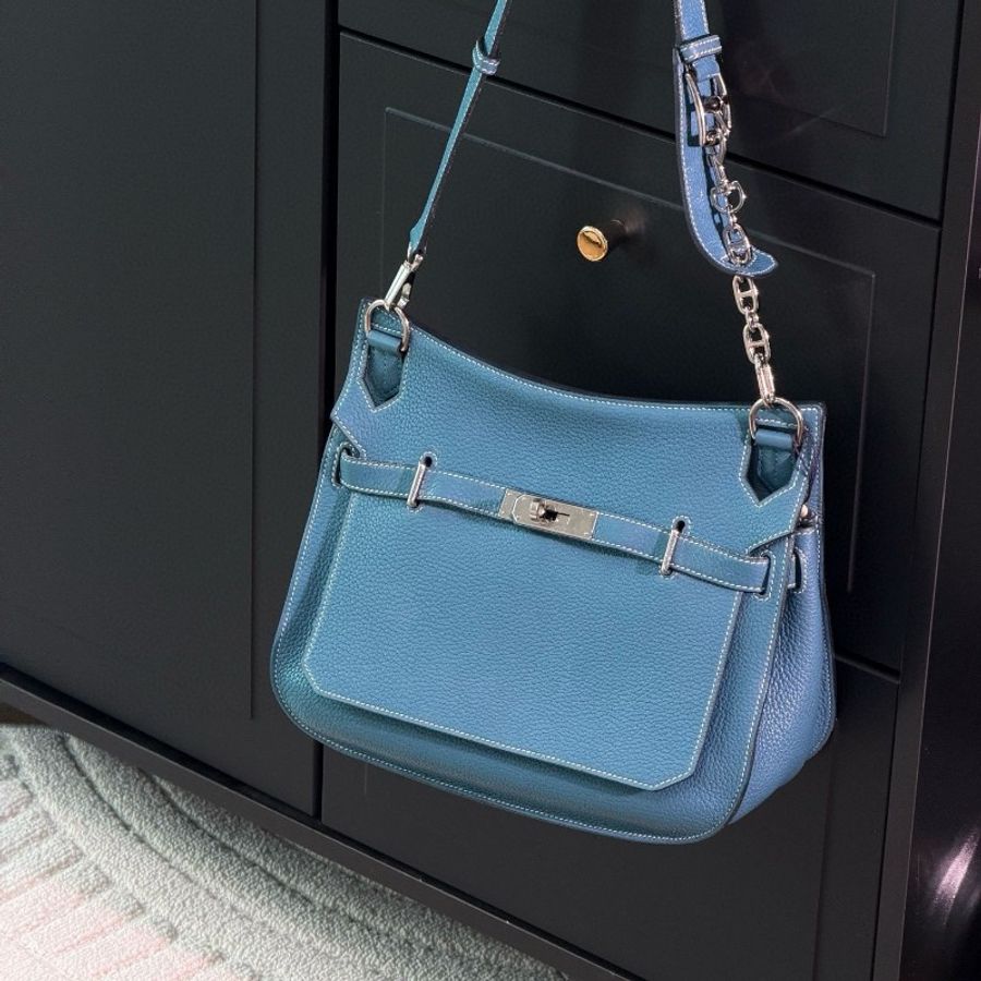 Hermes jypisere 28牛仔藍TC皮-7
