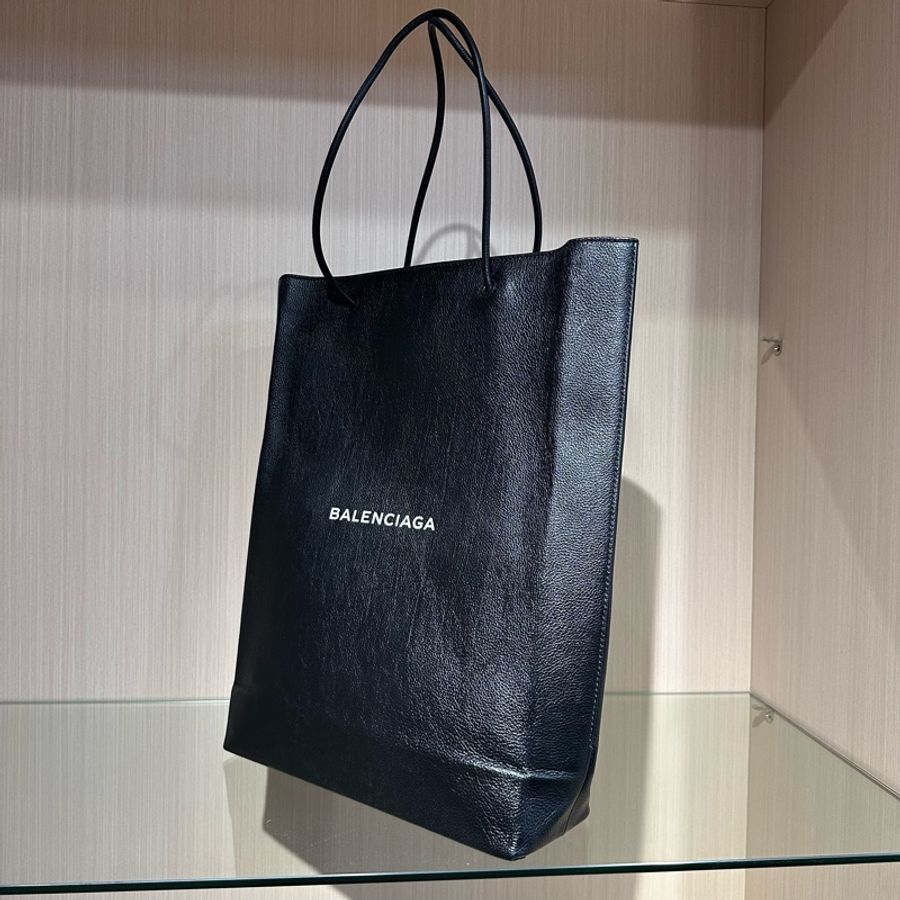 Balenciaga巴黎世家 字母Logo托特包购物袋单肩手提包-2