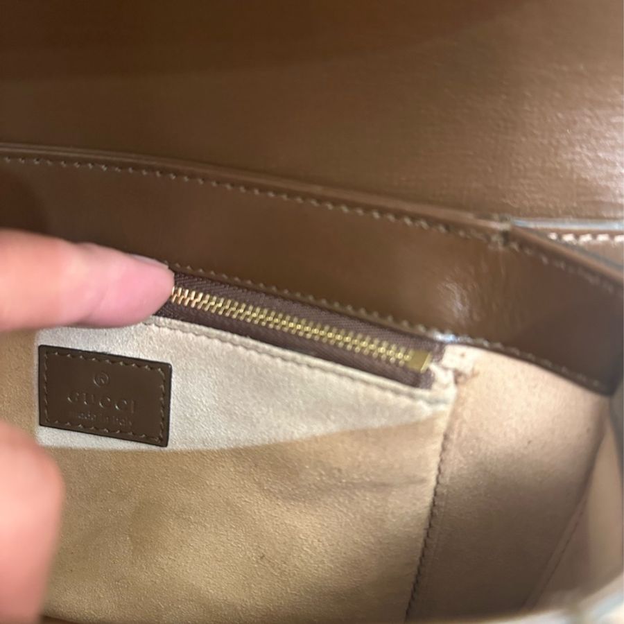 GUCCI 咖花紋 1955肩背包 GM-15