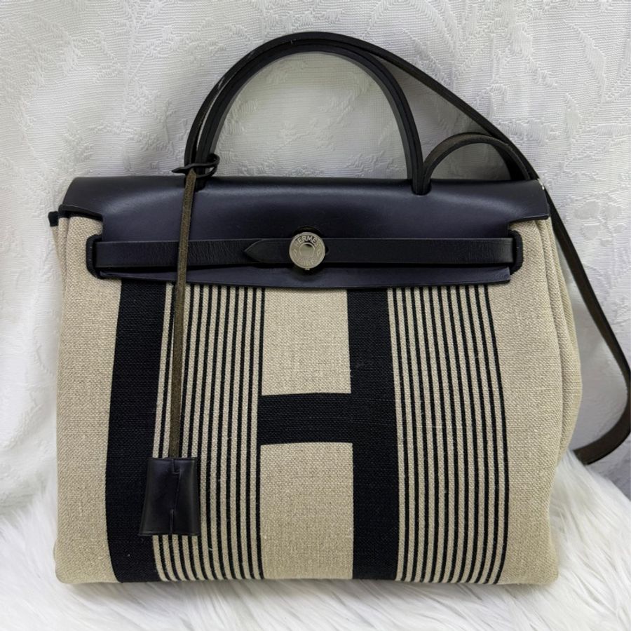 Hermes Herbag cloth handbag-0