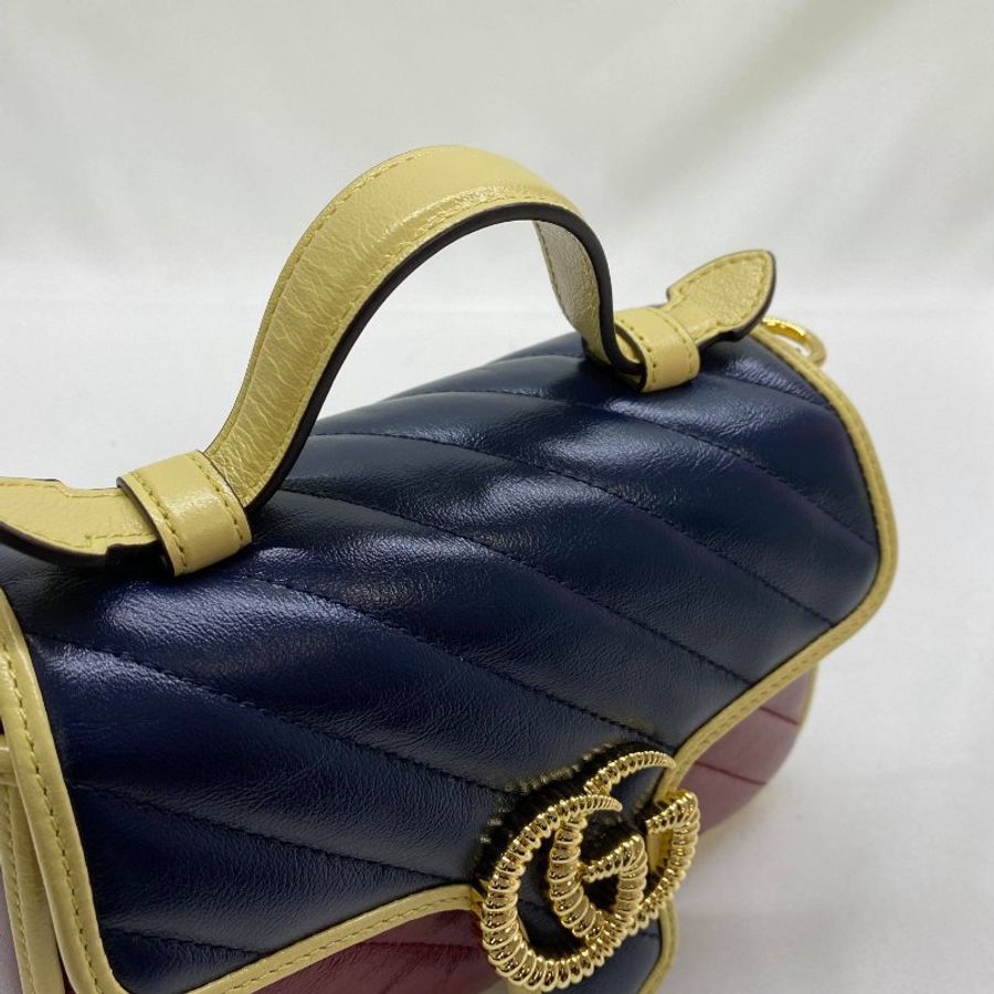 GUCCI GG Marmont系列迷你手提包-5