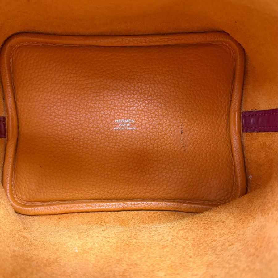 HERMES 愛馬仕 手袋 PICOTIN 18 93/K1 手提包 菜籃子 橙色-7