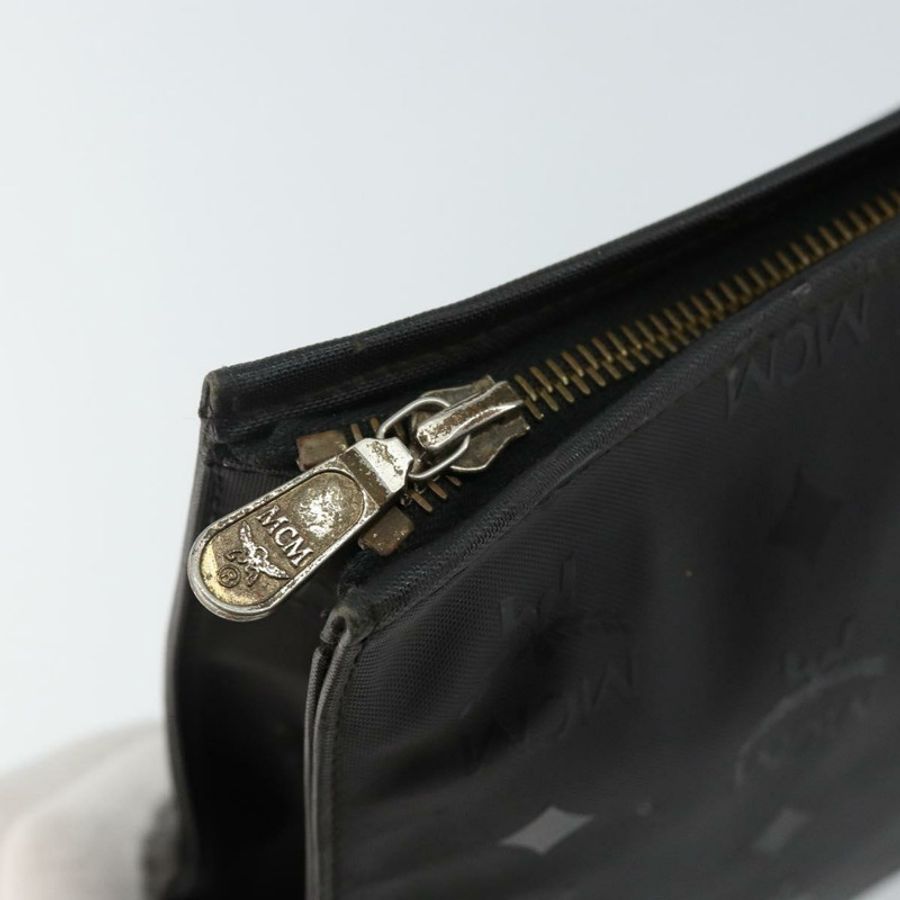 【日本直送】MCM Logoogram Vicetos 手拿包 PVC 黑色 Auth am9105-8