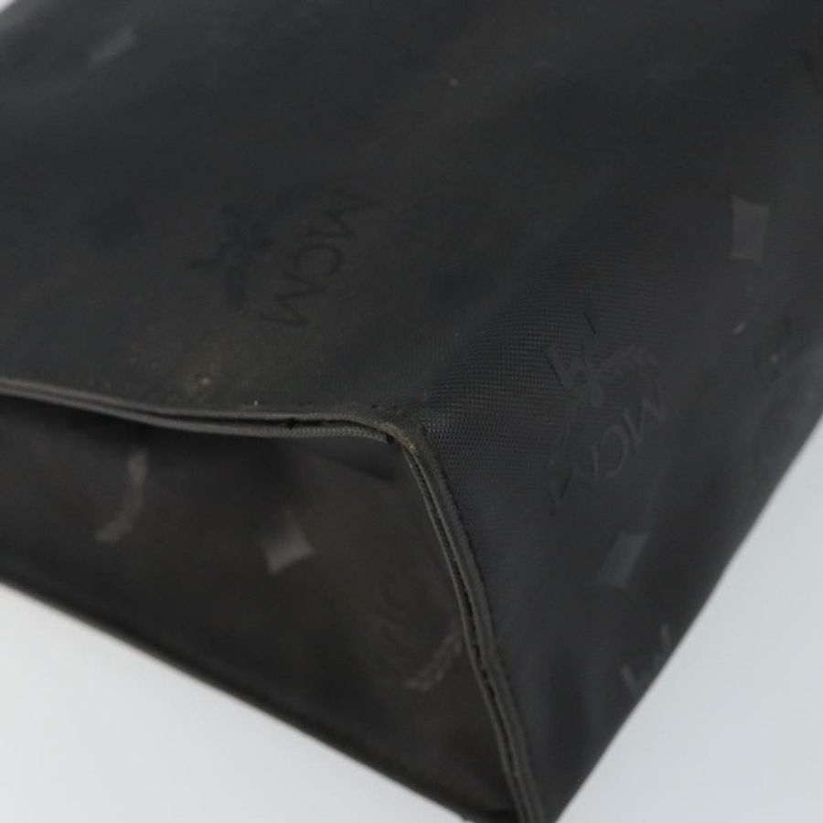 【日本直送】MCM Logoogram Vicetos 手拿包 PVC 黑色 Auth am9105-13