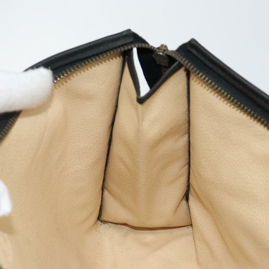 【日本直送】MCM Logoogram Vicetos 手拿包 PVC 黑色 Auth am9105-16