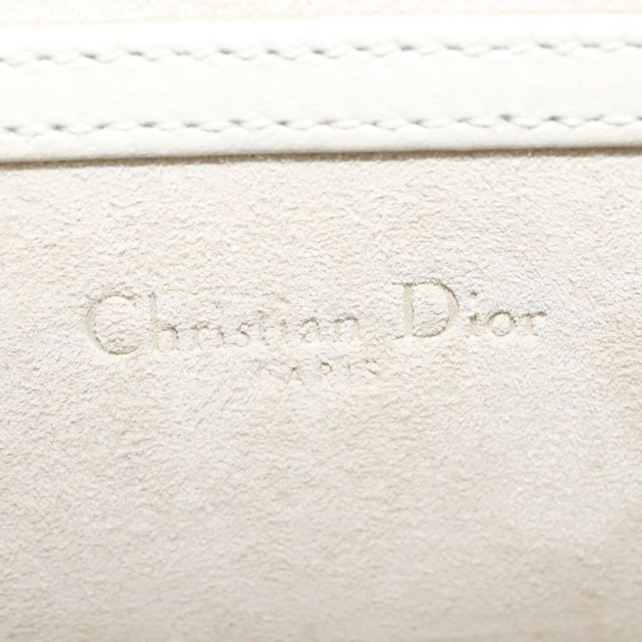 【日本直送】Christian Dior 鏈條單肩包 琺瑯銀色 正品 128918-18
