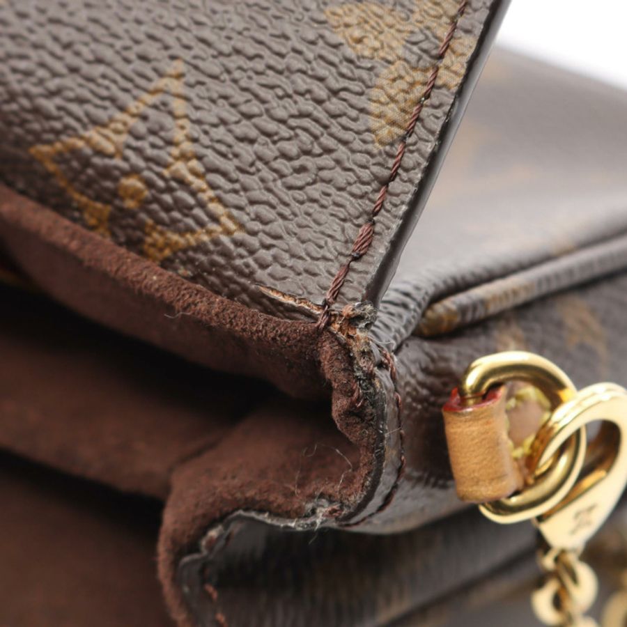 LOUIS VUITTON Micro Metis 鏈條單肩斜背包手提包 M81267 字母組合 二手-4