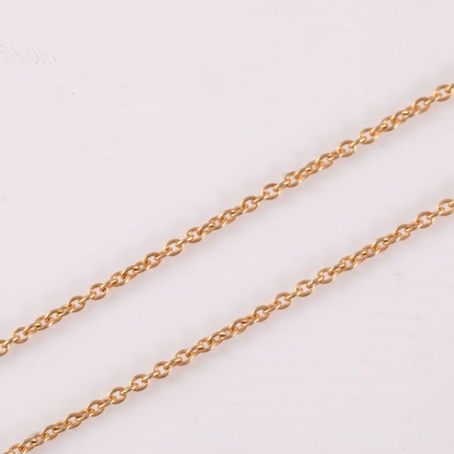 18K玫瑰金鑽石白貝母玫瑰金 ROSE DES VENTS 八芒星羅盤 項鍊 18K-4