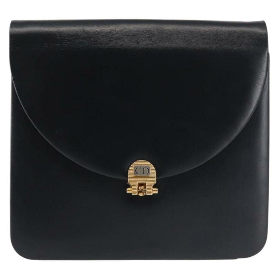 【日本直送】Christian Dior 鏈條肩背包 皮革 海軍藍 金色 正品 BA6234-12