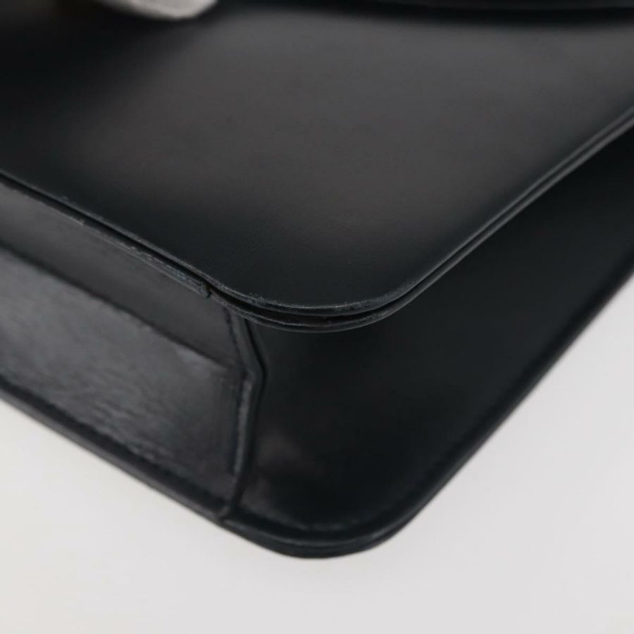 【日本直送】Christian Dior 鏈條肩背包 皮革 海軍藍 金色 正品 BA6234-13