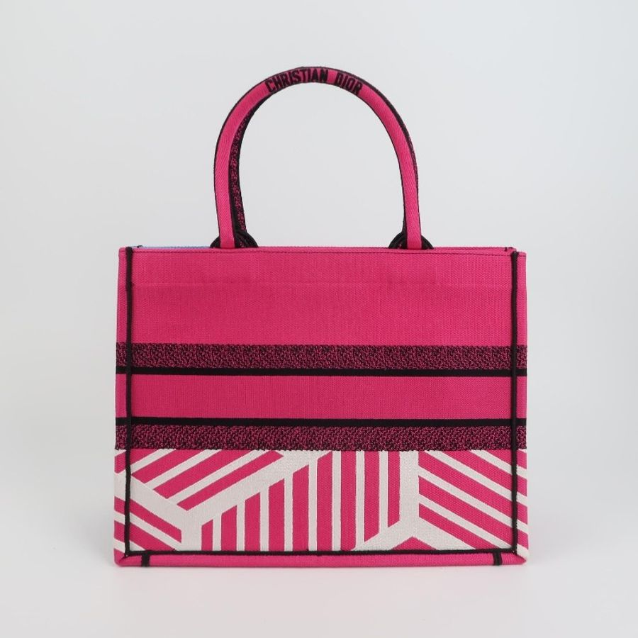 Dior Book Tote中號帆布拼色字母Logo手提包-4