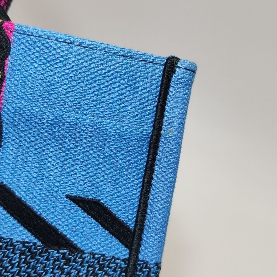 Dior Book Tote中號帆布拼色字母Logo手提包-14
