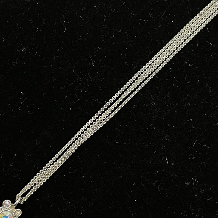 Dior 中古雪花水鑽雙層項鏈 I089-5