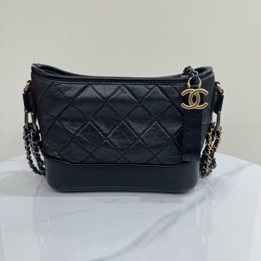 JK國際二手精品 💗Chanel 流浪包小號 黑色🈶本店購證-0