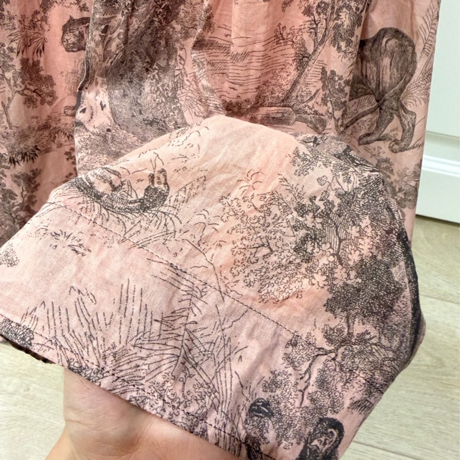 Dior Dioriviera Toile de Jouy 灰粉色泳裝+半身裙 套裝(明星博主上身款)-11