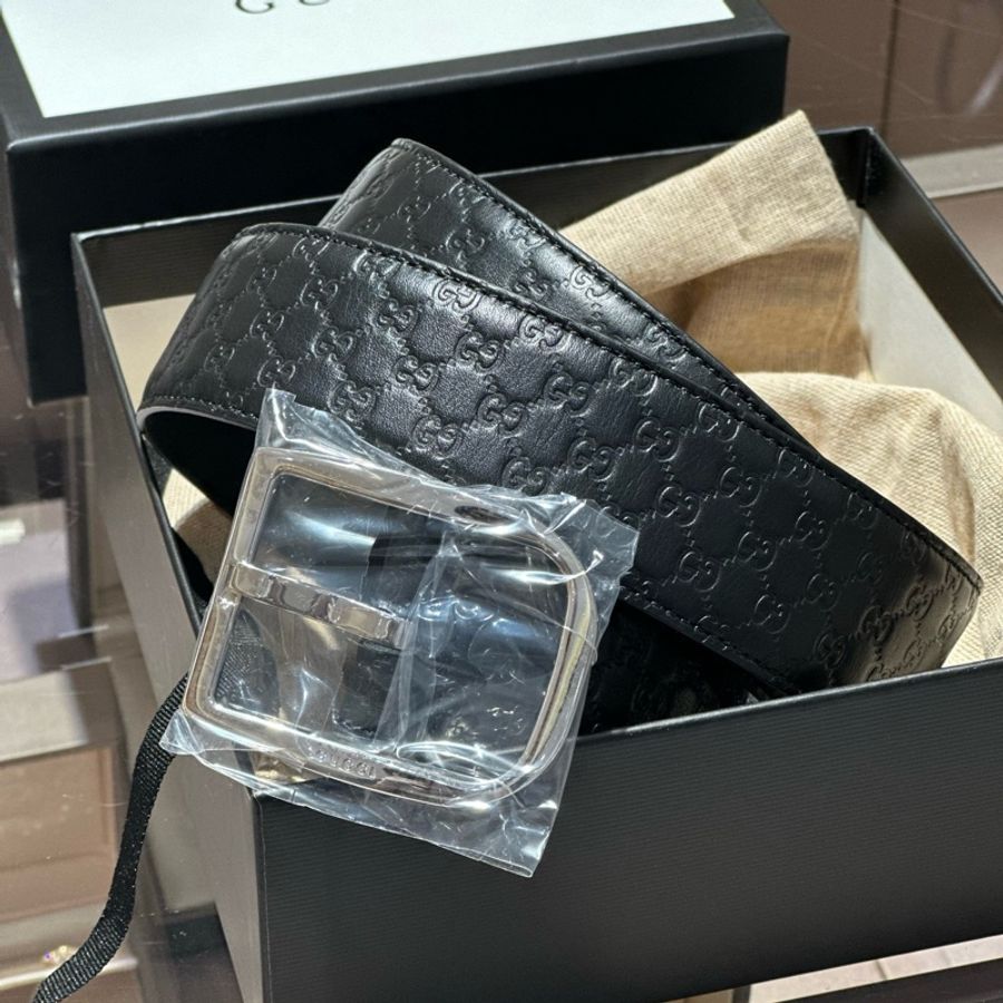 GUCCI古驰男士压花腰带皮带-3