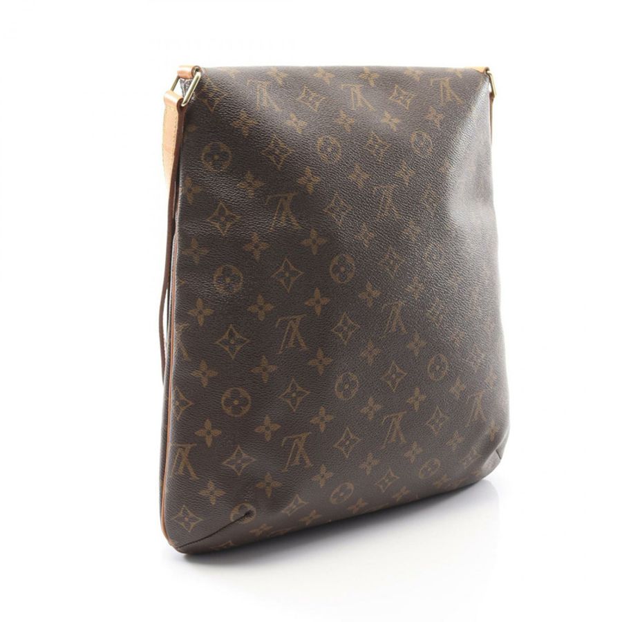 LOUIS VUITTON Musette 單肩斜背包 M51256 Monogram 帆布 棕色 二手-1