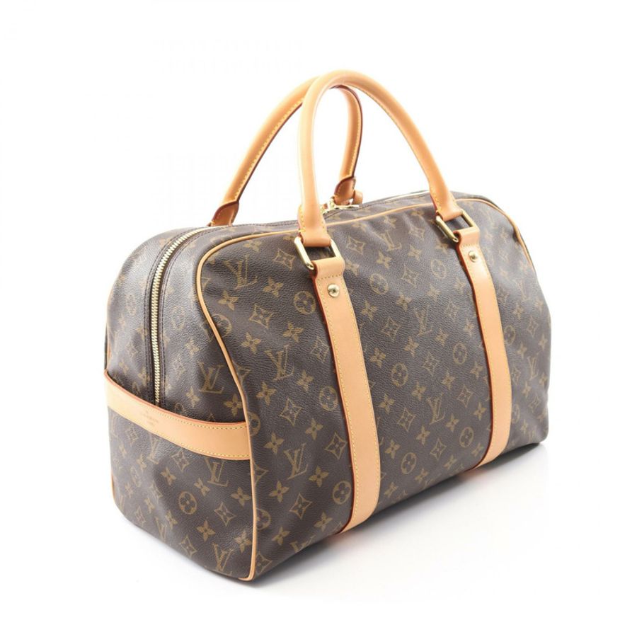 LOUIS VUITTON CarryAll 手提包 M40074 Monogram 帆布皮革棕色二手男女通用-1