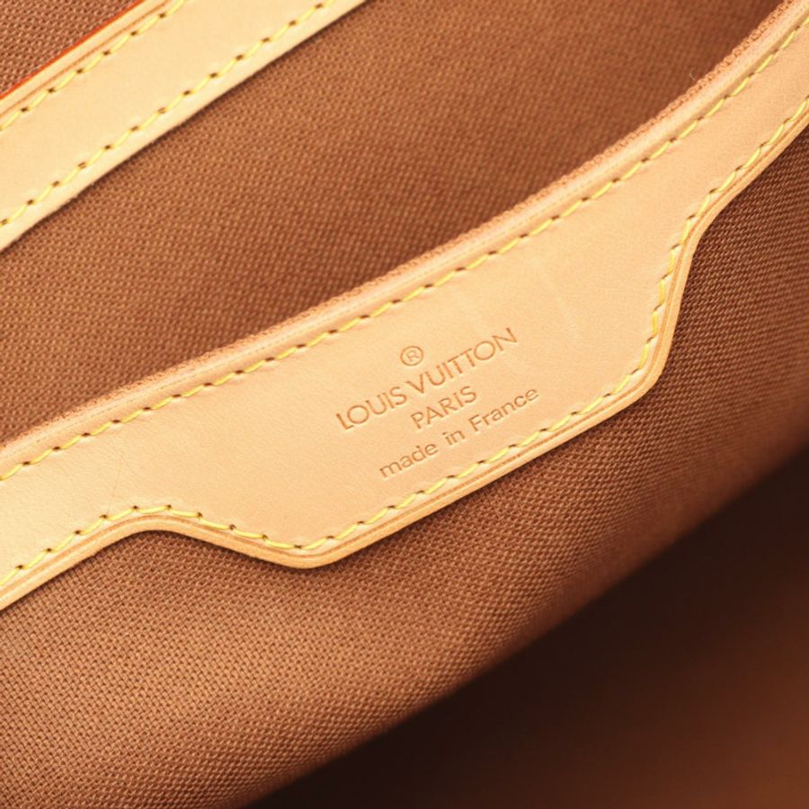 LOUIS VUITTON CarryAll 手提包 M40074 Monogram 帆布皮革棕色二手男女通用-3