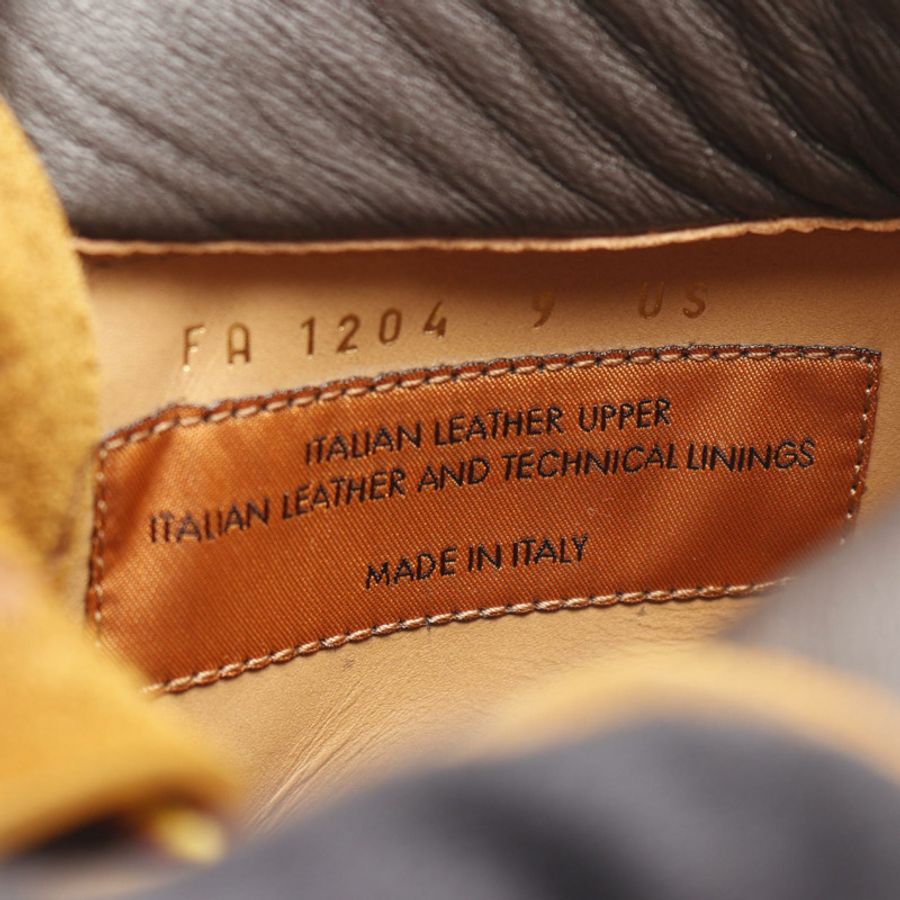 路易威登 LV x Timberland 聯名款 6 吋踝靴，棕色/米色皮革，#9，二手男款-5