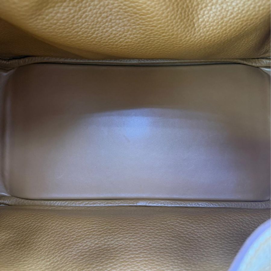 HERMES 愛馬仕 手袋 LINDY 30 37 單肩包/手提包 琳迪包 金棕色-11