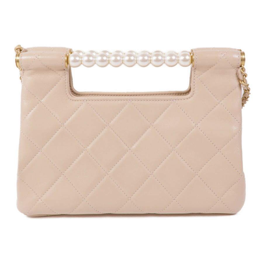 CHANEL 【激減優惠】牛皮皮革Chain Shoulder金扣鏈帶肩背袋-1