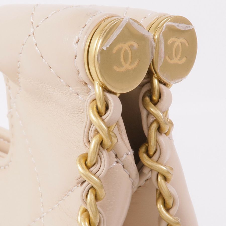 CHANEL 【激減優惠】牛皮皮革Chain Shoulder金扣鏈帶肩背袋-10