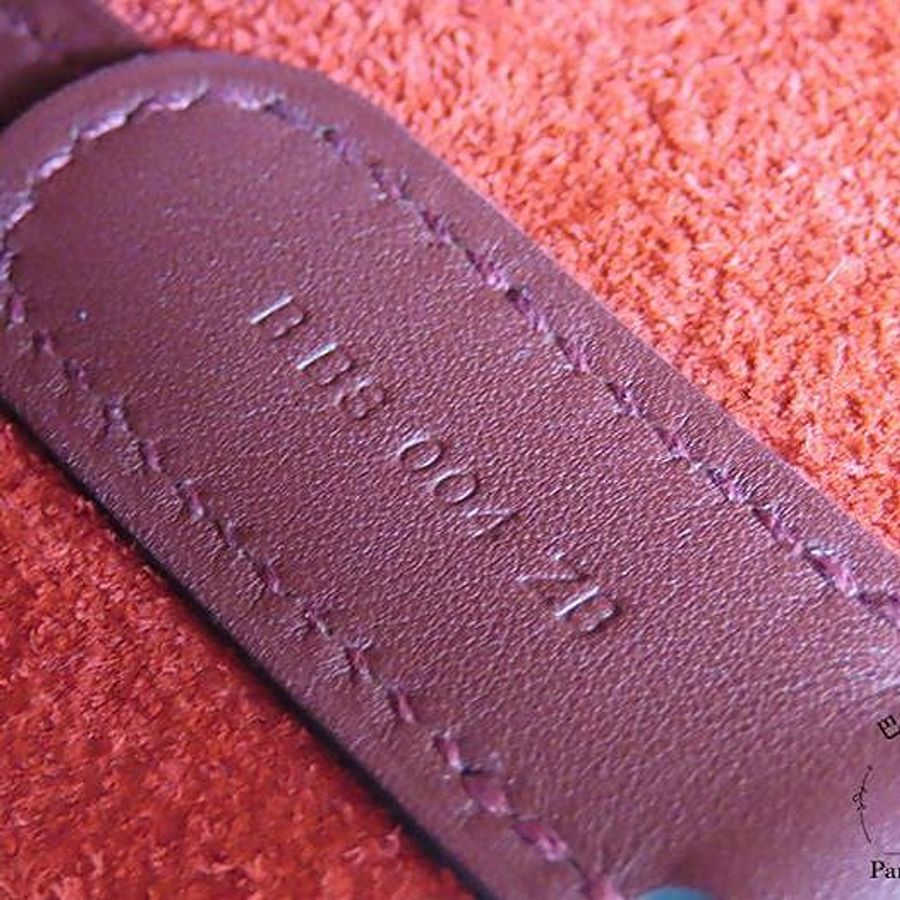 【巴黎站二手名牌專賣店】*現貨*HERMES 愛馬仕 真品*B刻朱砂紅金釦In the Loop18豬鼻子菜籃子水桶手提包-5