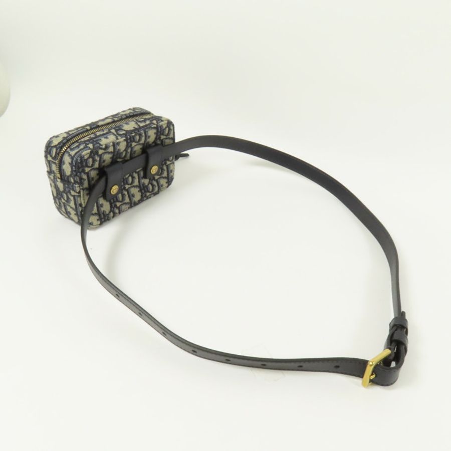 Dior 帆布Oblique Belt Bag金扣腰包-5