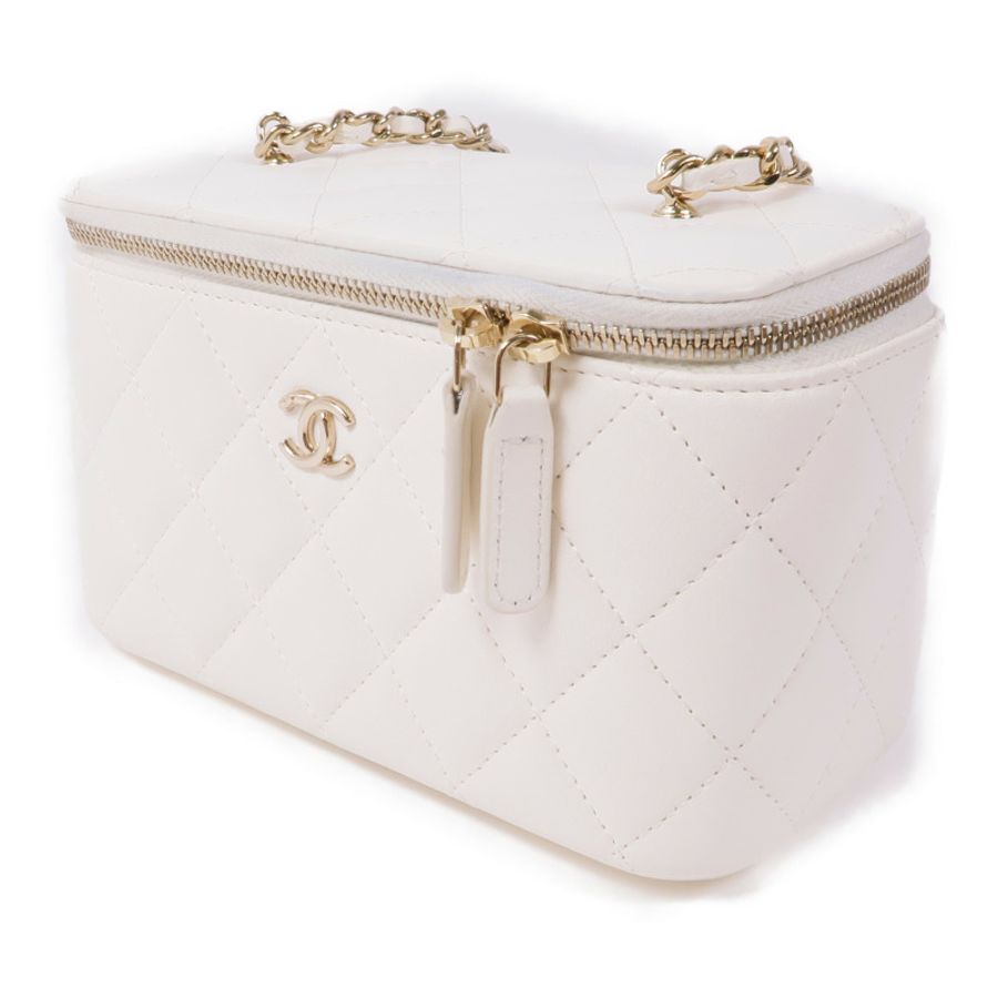 CHANEL 【激減優惠】羊皮皮革Vanity Case金扣肩背袋-2