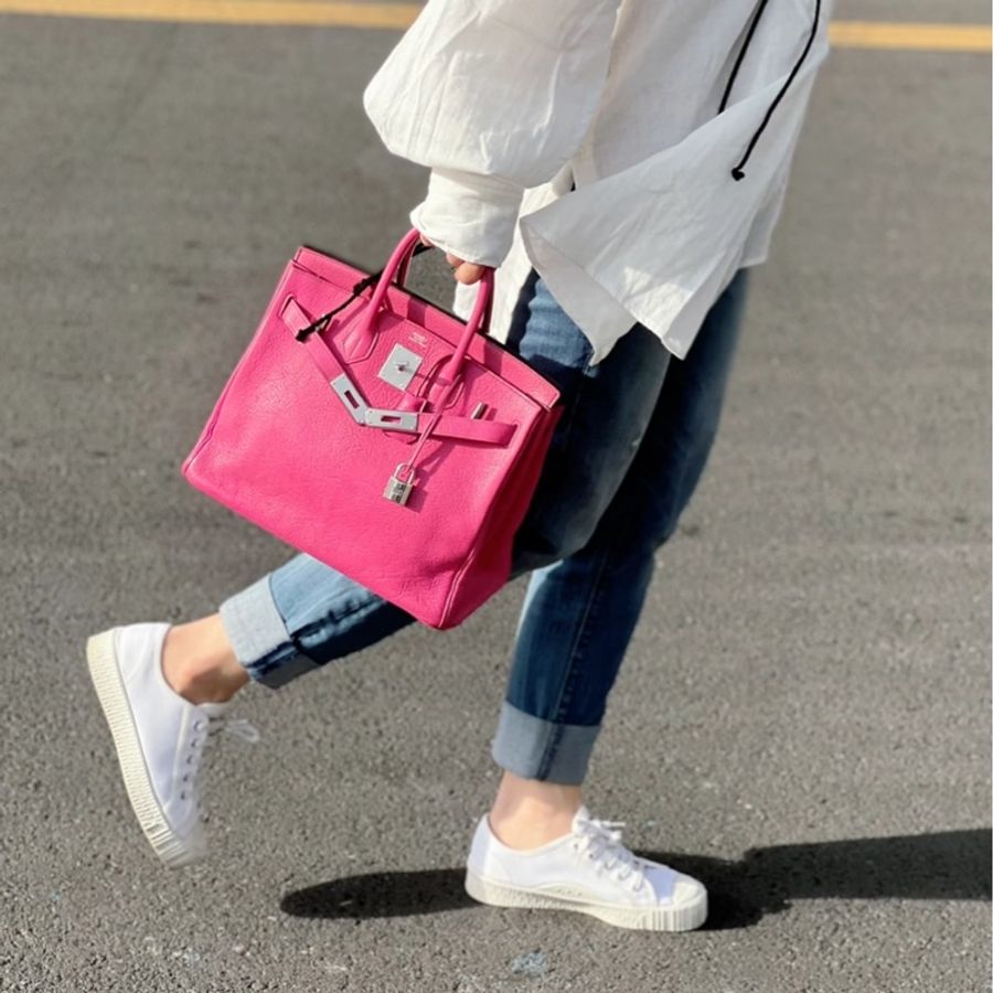 Hermes 方釦山羊皮鉑金 Birkin HAC 絕版32尺寸-0