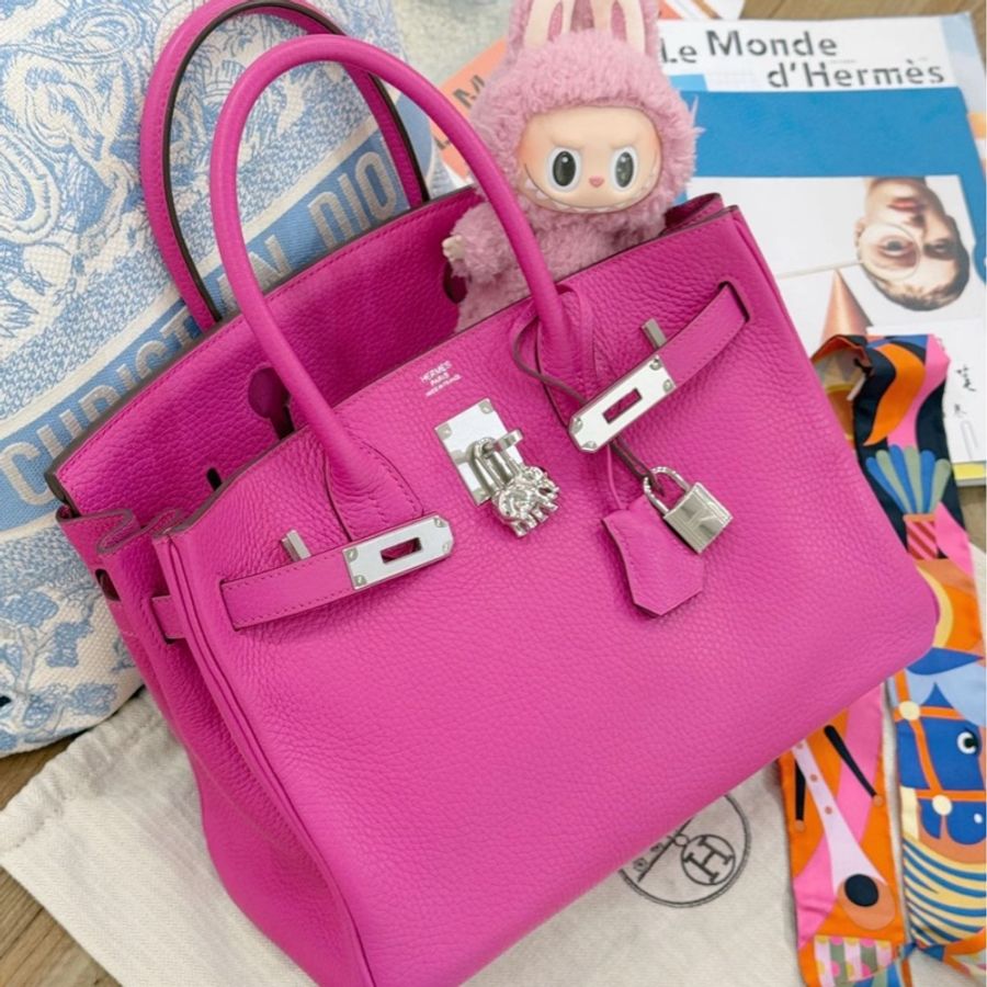 Hermes 方釦山羊皮鉑金 Birkin HAC 絕版32尺寸-4