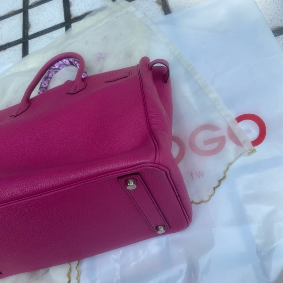 Hermes 方釦山羊皮鉑金 Birkin HAC 絕版32尺寸-15