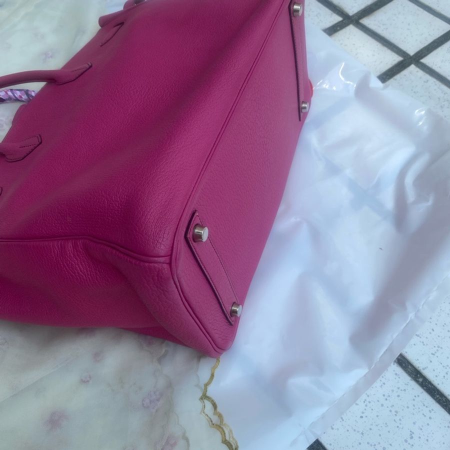Hermes 方釦山羊皮鉑金 Birkin HAC 絕版32尺寸-16