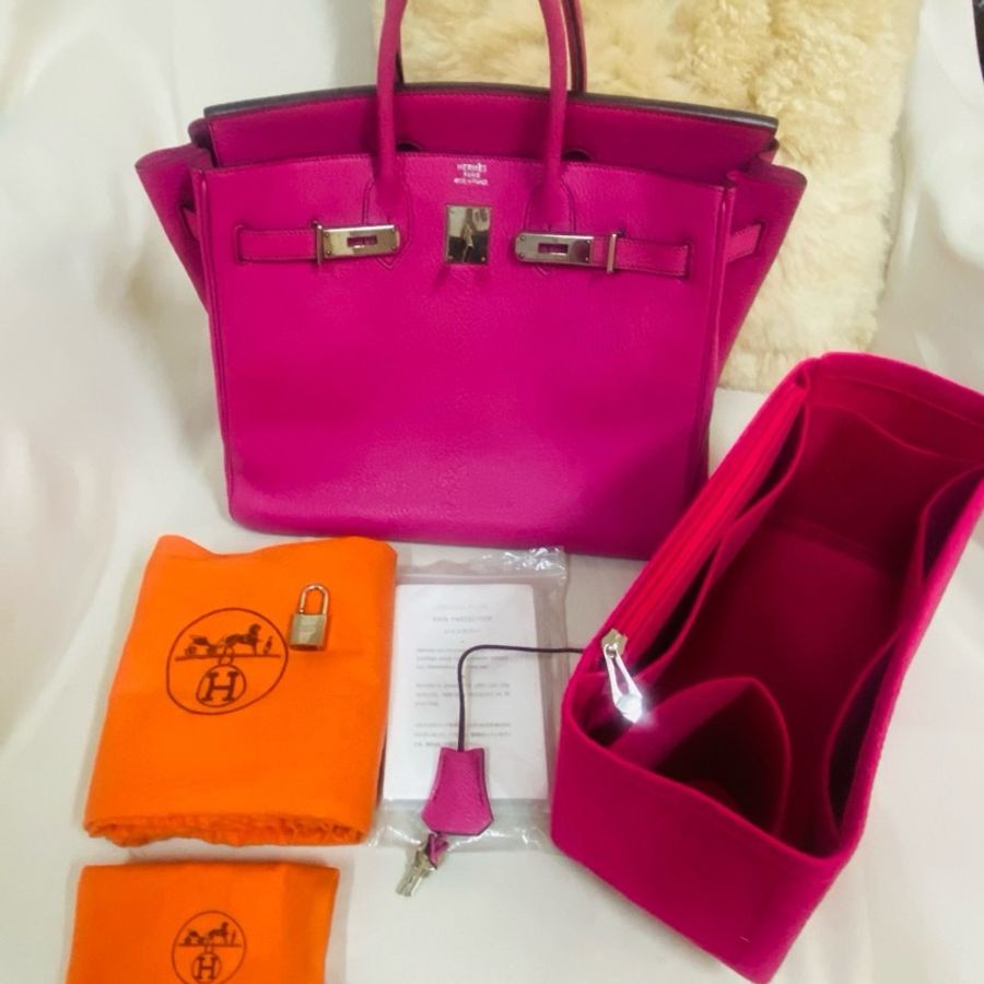 Hermes 方釦山羊皮鉑金 Birkin HAC 絕版32尺寸-26