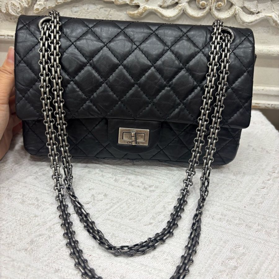 Chanel 2.55小号黑色-0