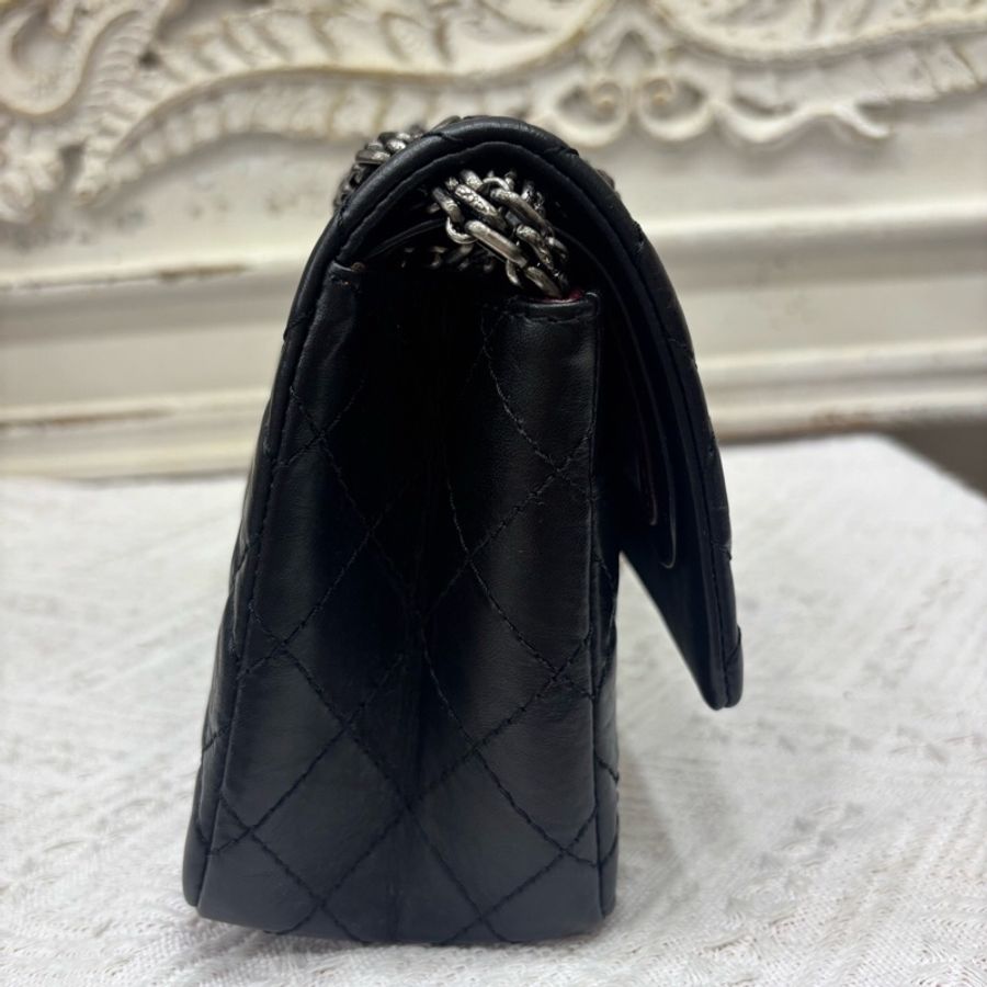Chanel 2.55小号黑色-7