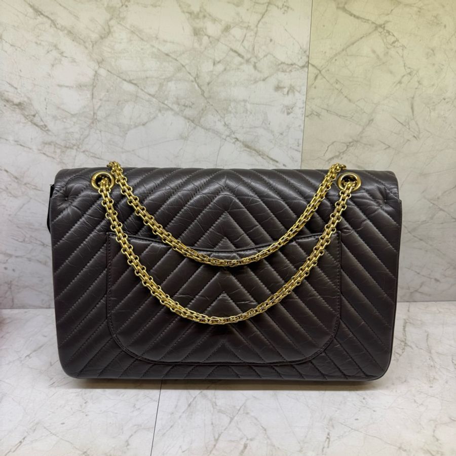 CHANEL深灰金缸2.55復刻包/23-1