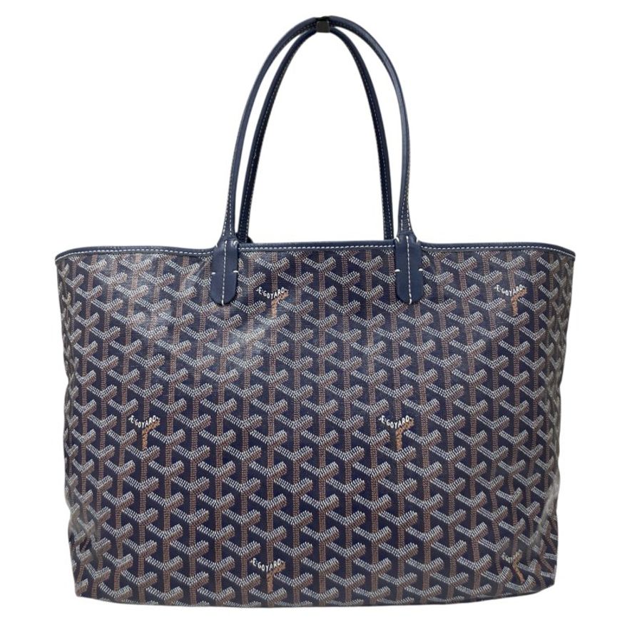 GOYARD 戈雅 SAINT LOUIS PM 托特包 PVC帆布 藍色-2
