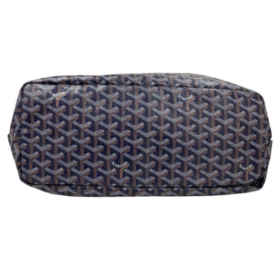 GOYARD 戈雅 SAINT LOUIS PM 托特包 PVC帆布 藍色-5