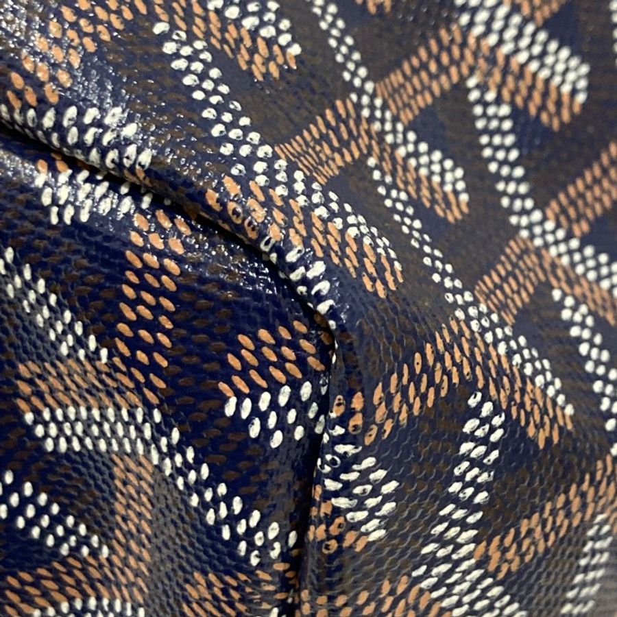 GOYARD 戈雅 SAINT LOUIS PM 托特包 PVC帆布 藍色-8