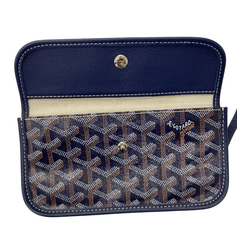 GOYARD 戈雅 SAINT LOUIS PM 托特包 PVC帆布 藍色-15