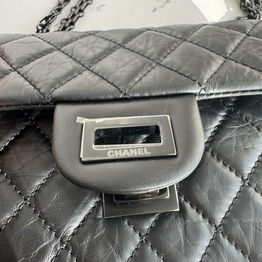 chanel so black 2.55鏈包-12