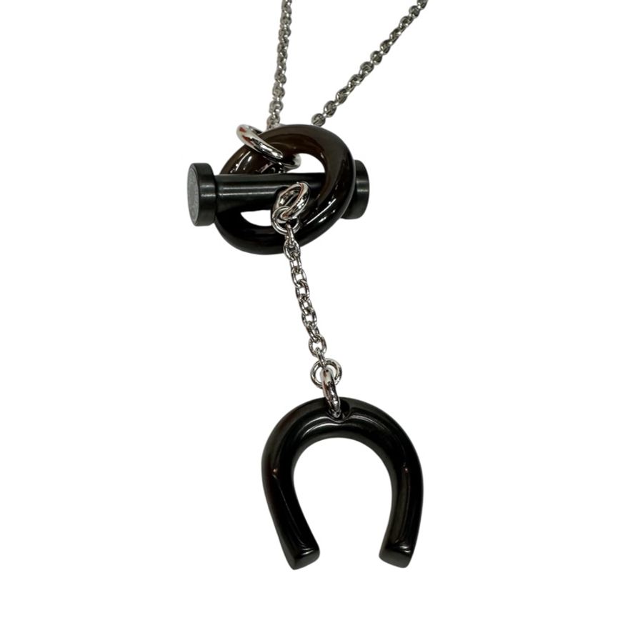 全新Hermès Mobile Equestre necklace 牛角頸錬-4
