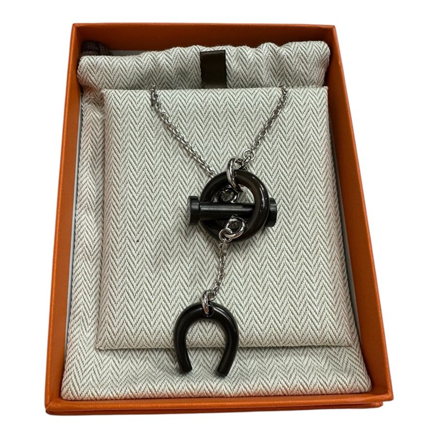 全新Hermès Mobile Equestre necklace 牛角頸錬-8