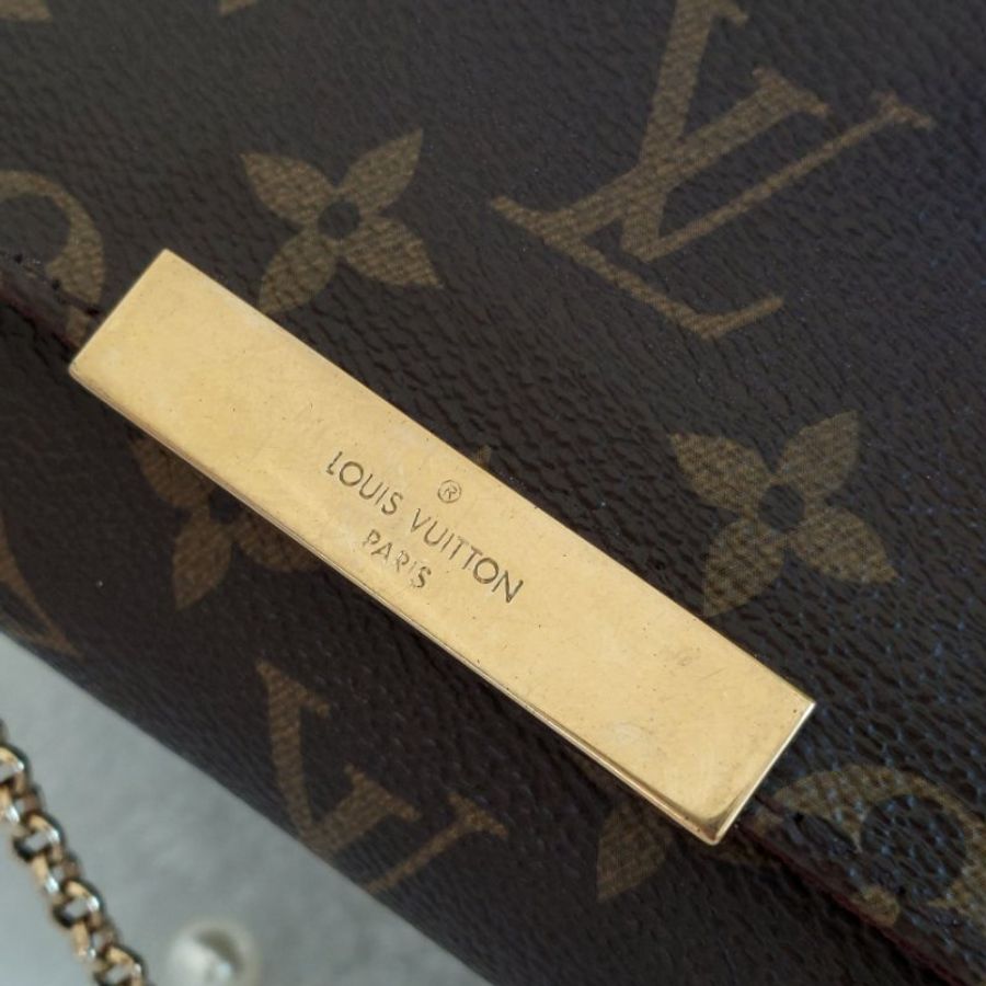 LV 經典老花M40717 🎀現品實拍 🎀 Favorite PM (小) 經典花紋鍊條肩背包 斜背包~二手-58