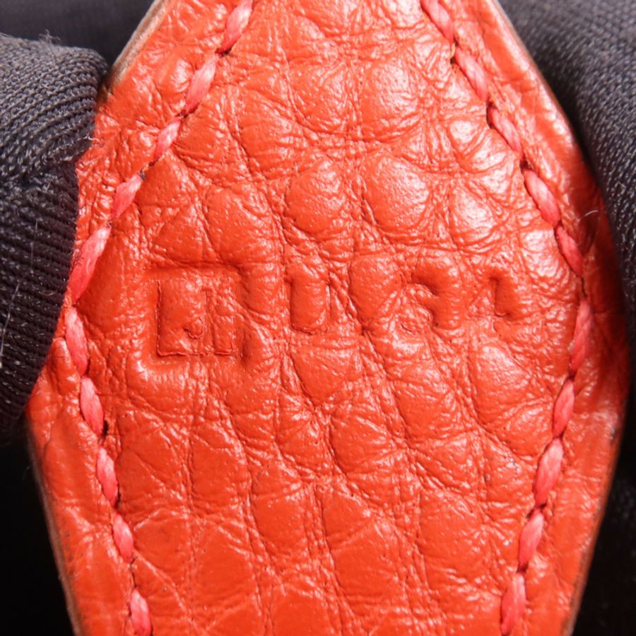 HERMES Togo皮革Bolide 1923 30銀扣手挽袋Rouge Garance-7