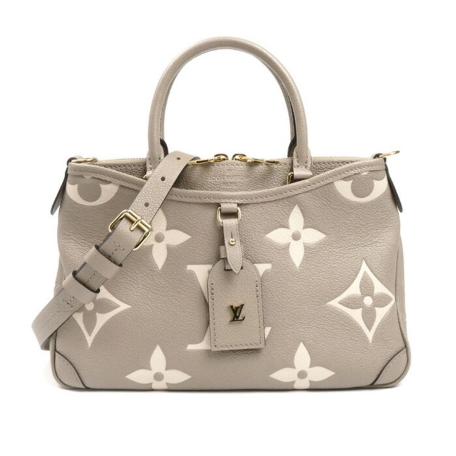 LOUIS VUITTON Trianon PM 雙色雙肩包,Monogram Empreinte 米色,M46585,女士-0