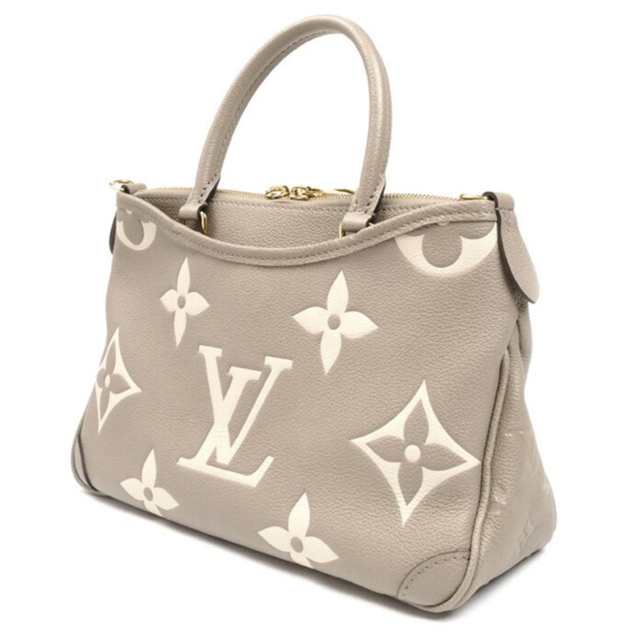 LOUIS VUITTON Trianon PM 雙色雙肩包,Monogram Empreinte 米色,M46585,女士-1
