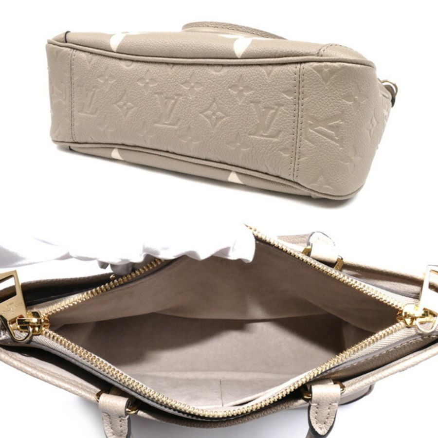 LOUIS VUITTON Trianon PM 雙色雙肩包,Monogram Empreinte 米色,M46585,女士-2